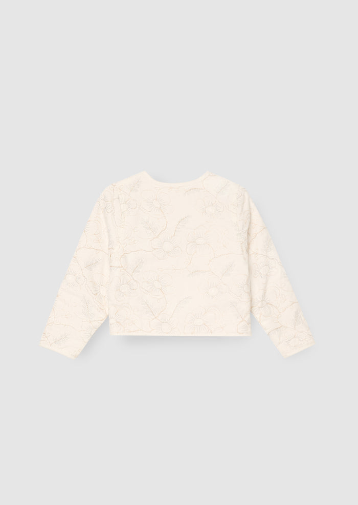Aurora Embroidered Tie Front Jacket