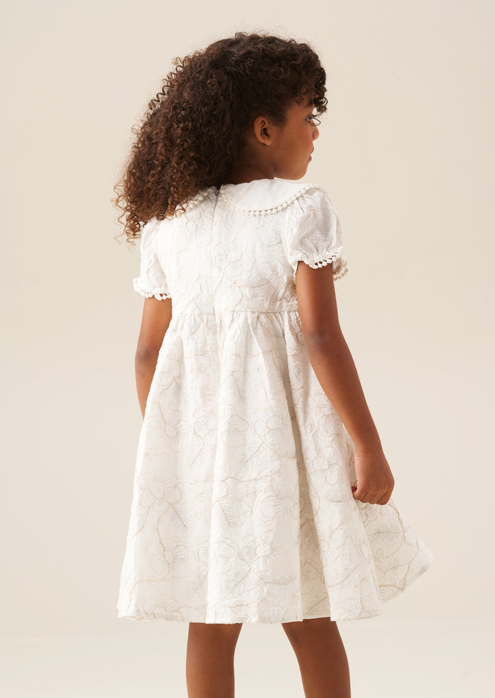 Aurora Floral Embroidered Dress