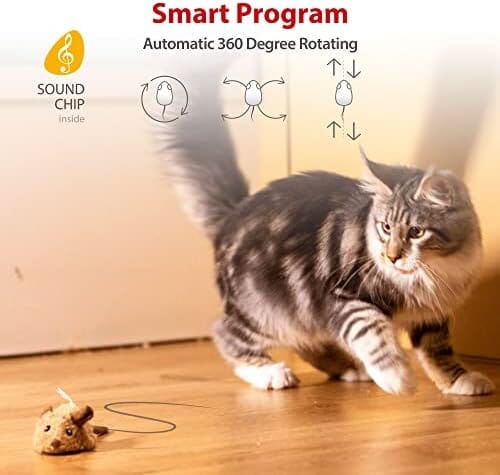 Automatic Moving Kitten Toys Electric Mice Toy Self Play Exercise Cat Toys Pet Clever
