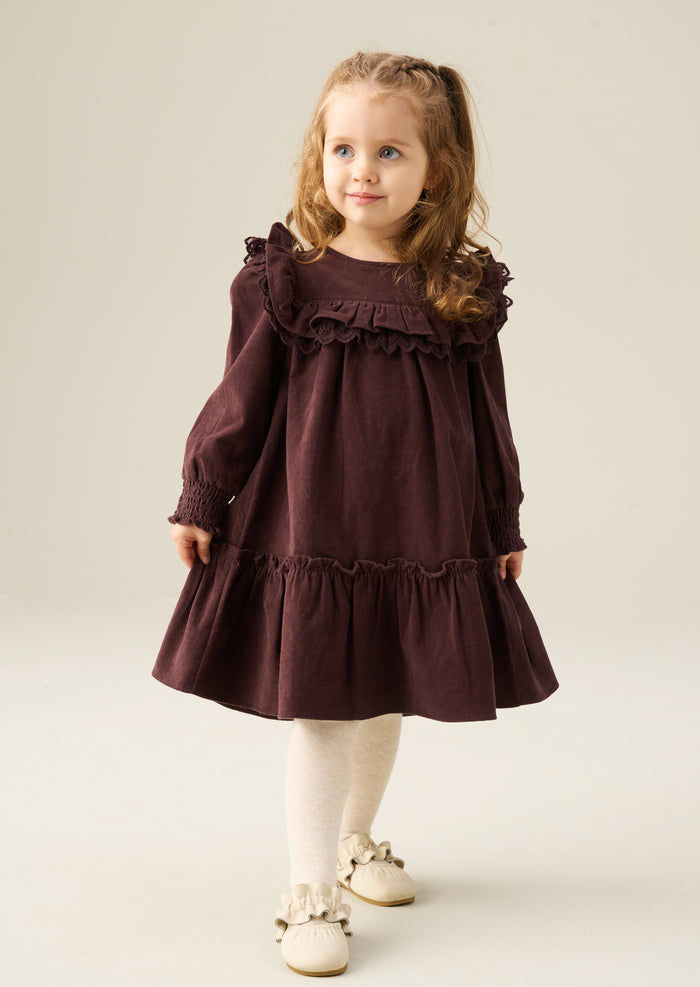 Avery Cord Lace Trim Dress