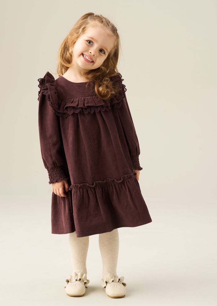 Avery Cord Lace Trim Dress