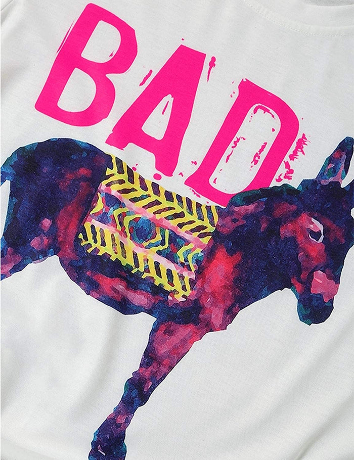 Bad Ass Donkey T-Shirt Graphic Funny Shirt