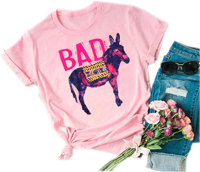 Bad Ass Donkey T-Shirt Graphic Funny Shirt