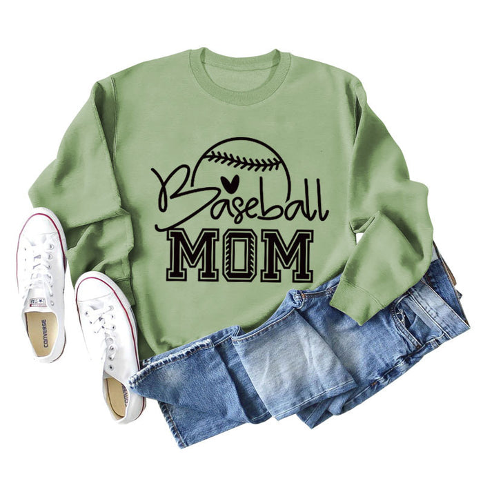 Olive green sweater (black font) / S