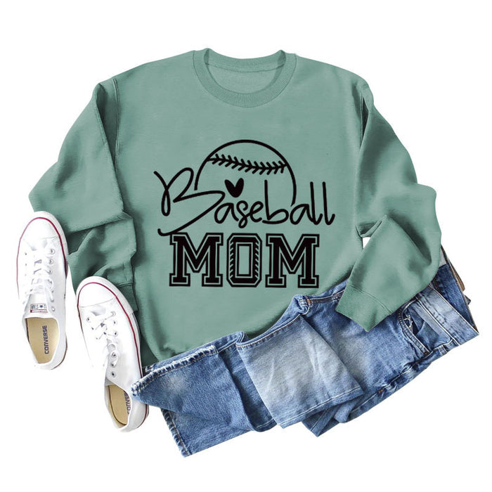 Light green sweater (black font) / S
