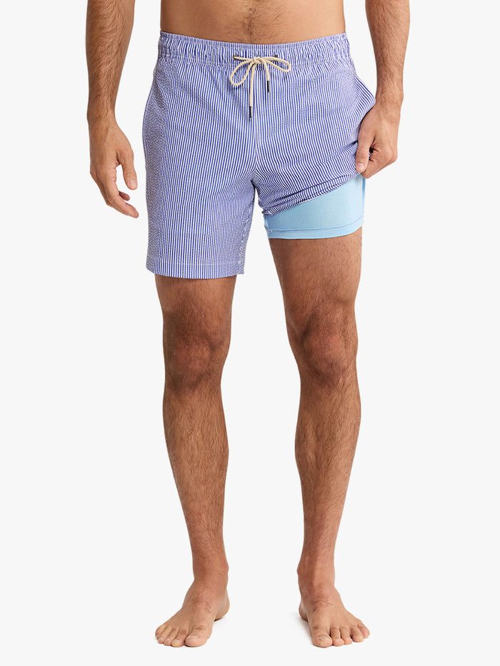 Bayberry Trunk - Light Blue Seersucker