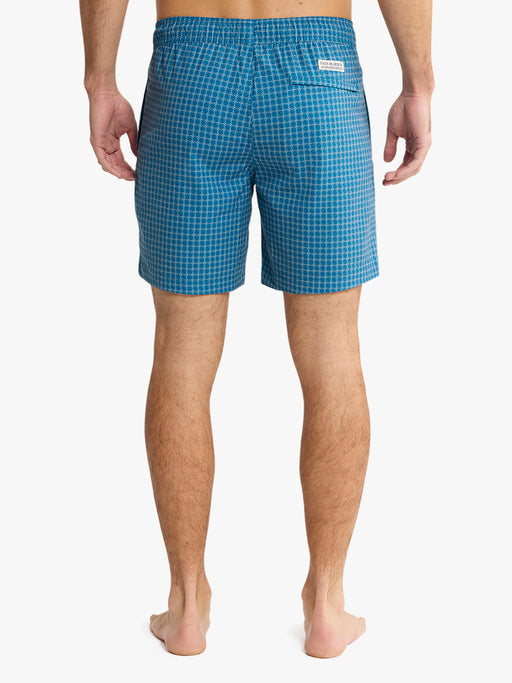 Bayberry Trunk - Teal Sea Geo