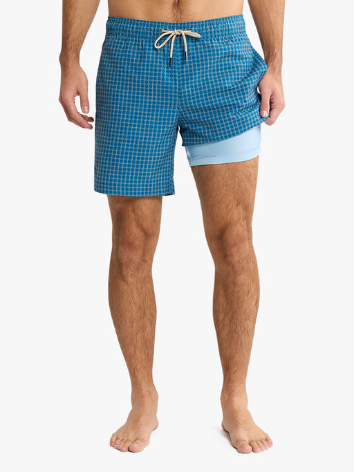 Bayberry Trunk - Teal Sea Geo