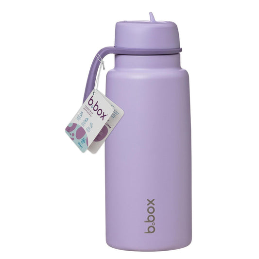 B.Box 1L Insulated Flip Top Drink Bottle - Lilac Love
