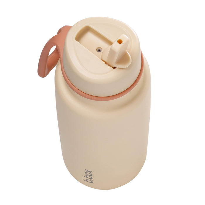 B.Box 1L Insulated Flip Top Drink Bottle - Melon Mist