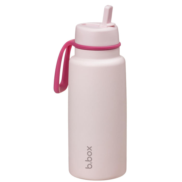 B.Box 1L Insulated Flip Top Drink Bottle - Pink Paradise