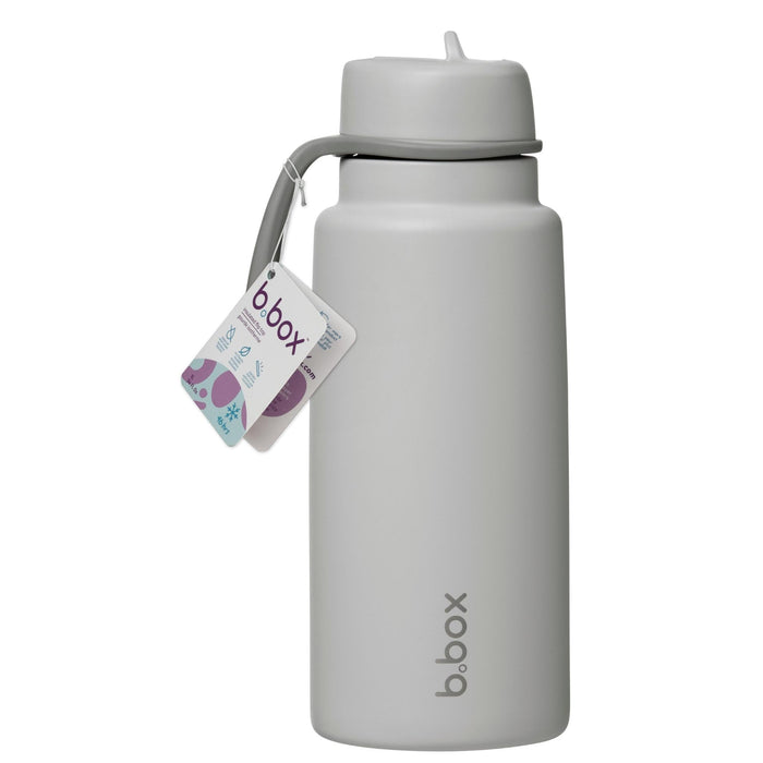 B.Box 1L Insulated Flip Top Drink Bottle - Shadow