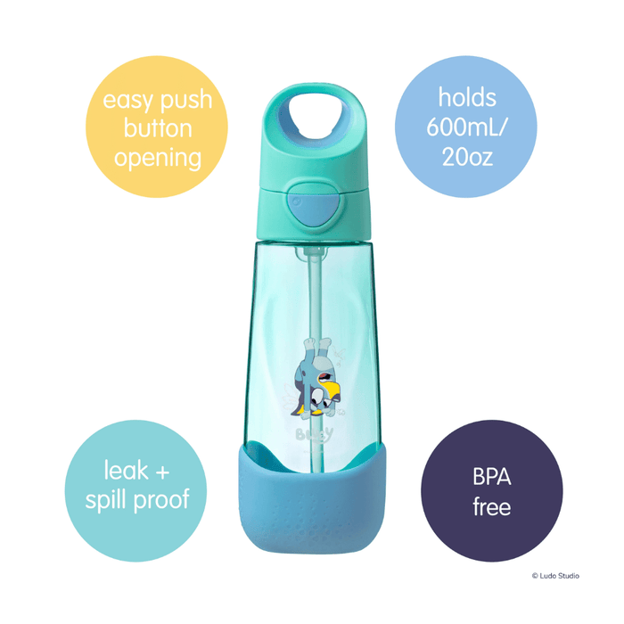 B.Box 600mL Licensed Tritan Drink Bottle - Bluey