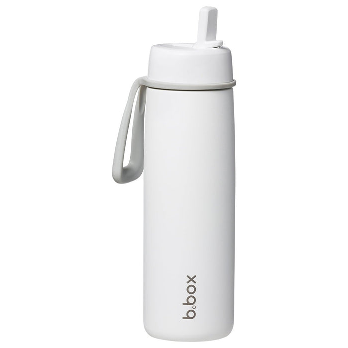 B.Box 690mL Insulated Flip Top Drink Bottle - White out