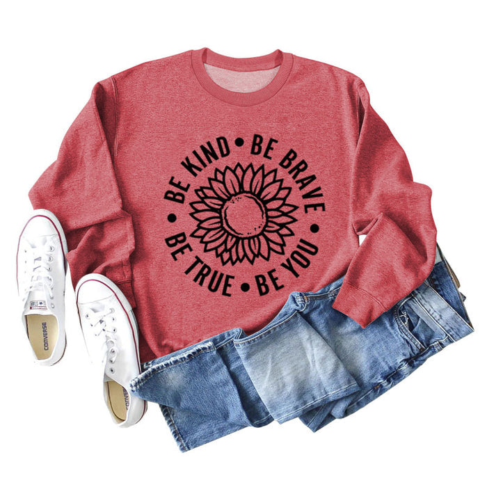 Red sweater (black font) / S