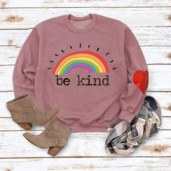 Rose gold love sweater (black word color picture) / S