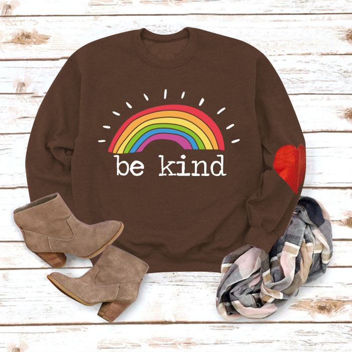 Coffee color love sweater (white color picture) / S