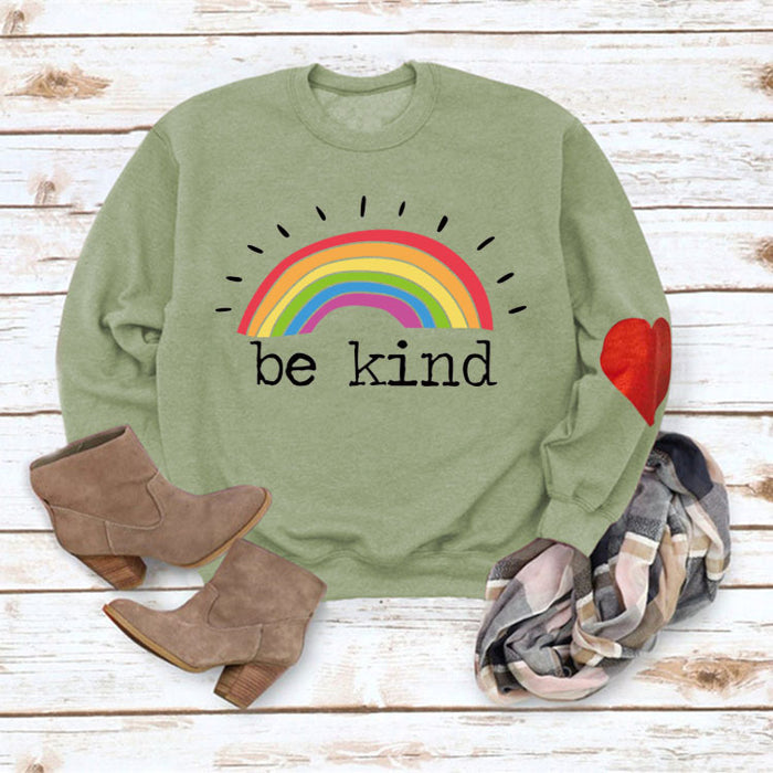 Olive green love sweater (black word color picture) / S