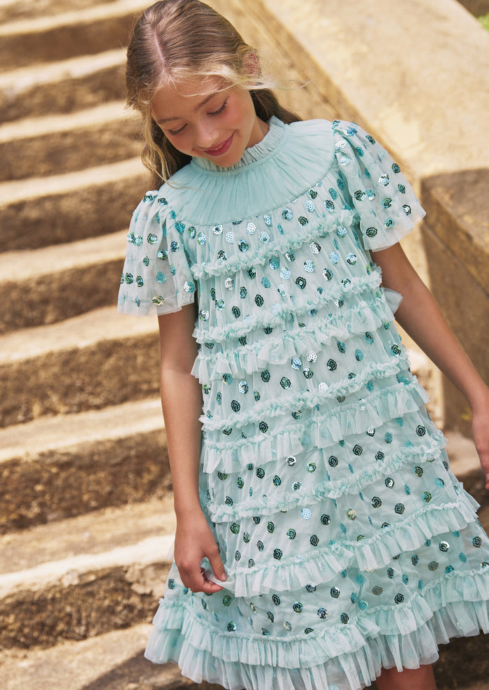 Bea Mesh Frill Dress