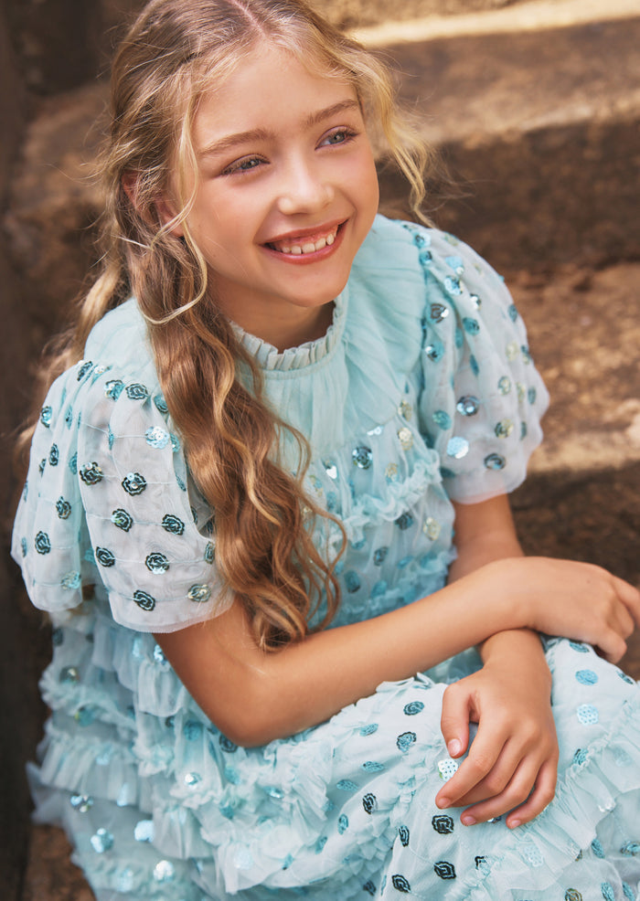 Bea Mesh Frill Dress