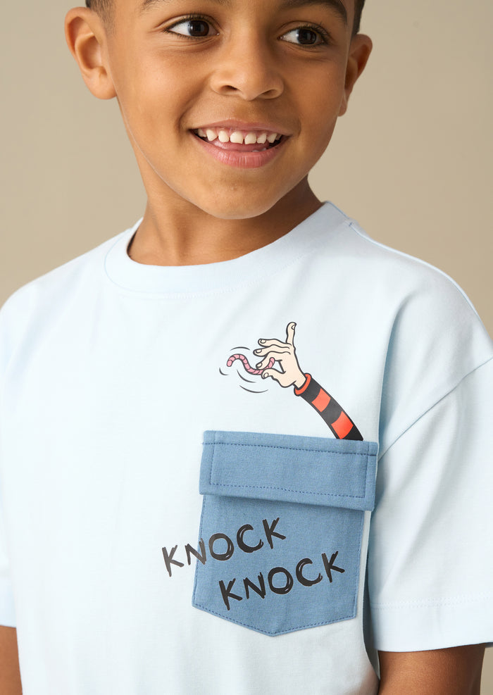 Beano Blue Joke Pocket T-Shirt