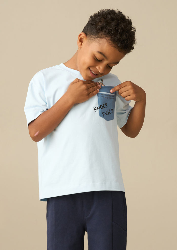 Beano Blue Joke Pocket T-Shirt