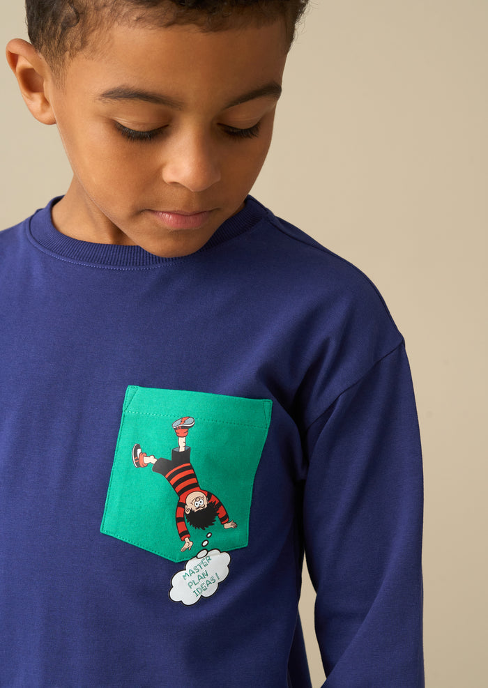 Beano Navy Printed PJs