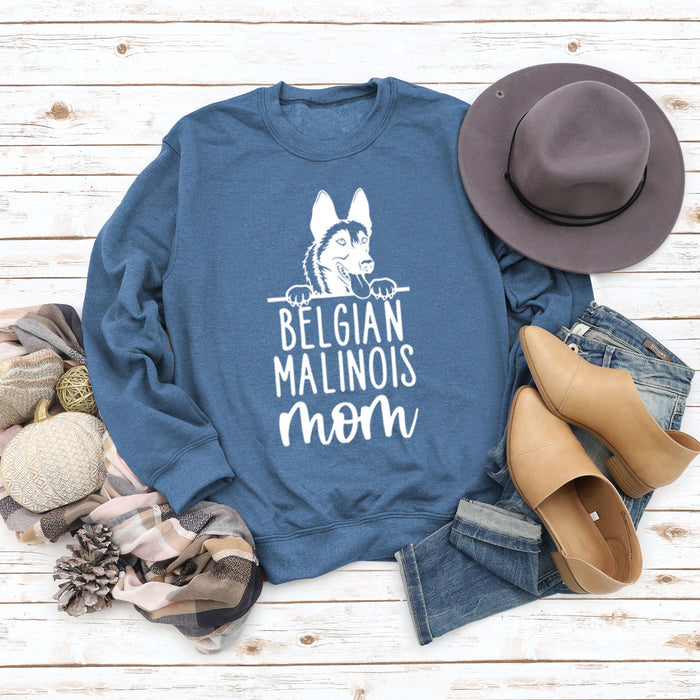 Blue sweater (white font) / S