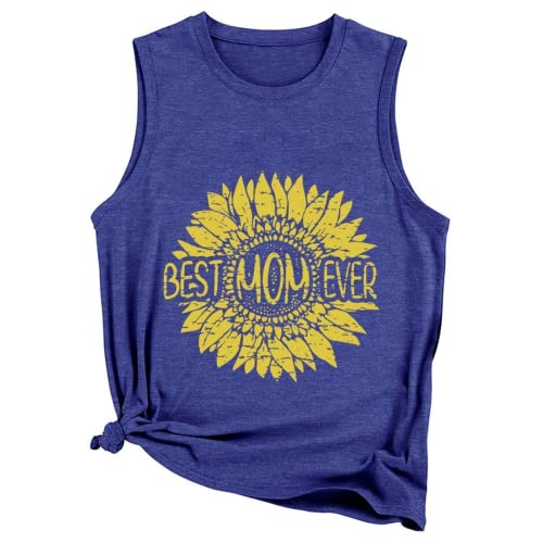 Best Mom Ever in Sunflower Tank Women Shirt