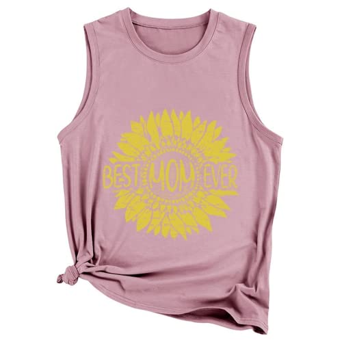 Best Mom Ever in Sunflower Tank Women Shirt