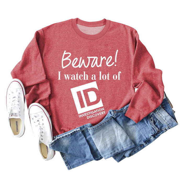 Red sweater (white font) / S