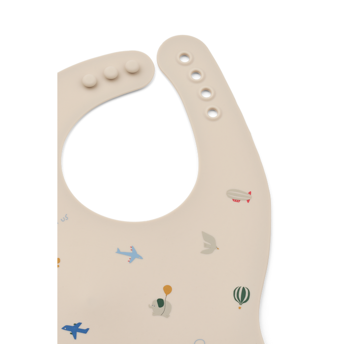 Liewood - Bib - Silicone - Set Of 2 - Flying/Sandy - Details