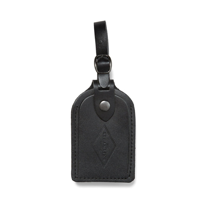 Black Leather - Luggage Tag Accessories Steamline Luggage