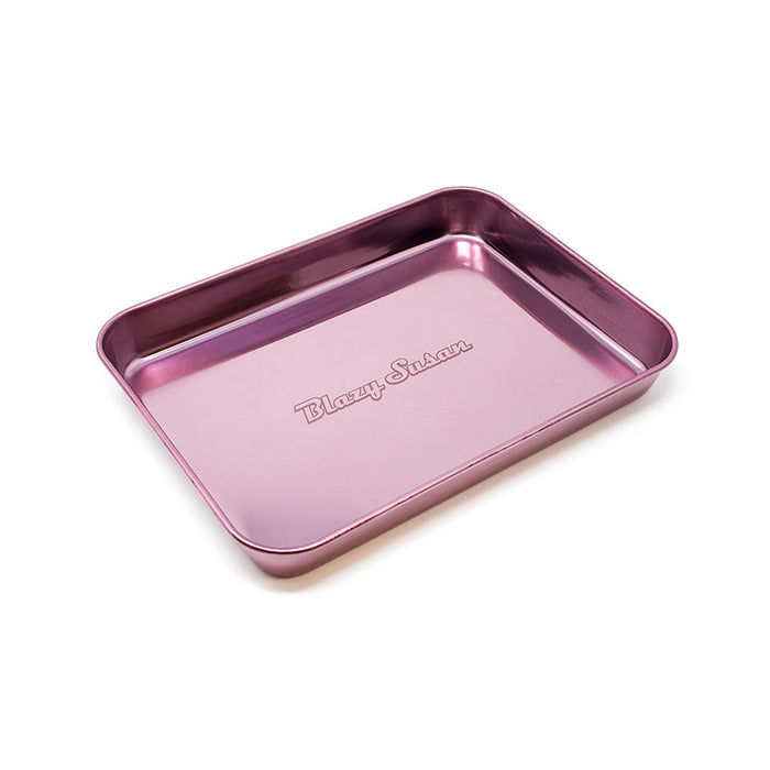 blazy susan stainless steel rolling tray purple