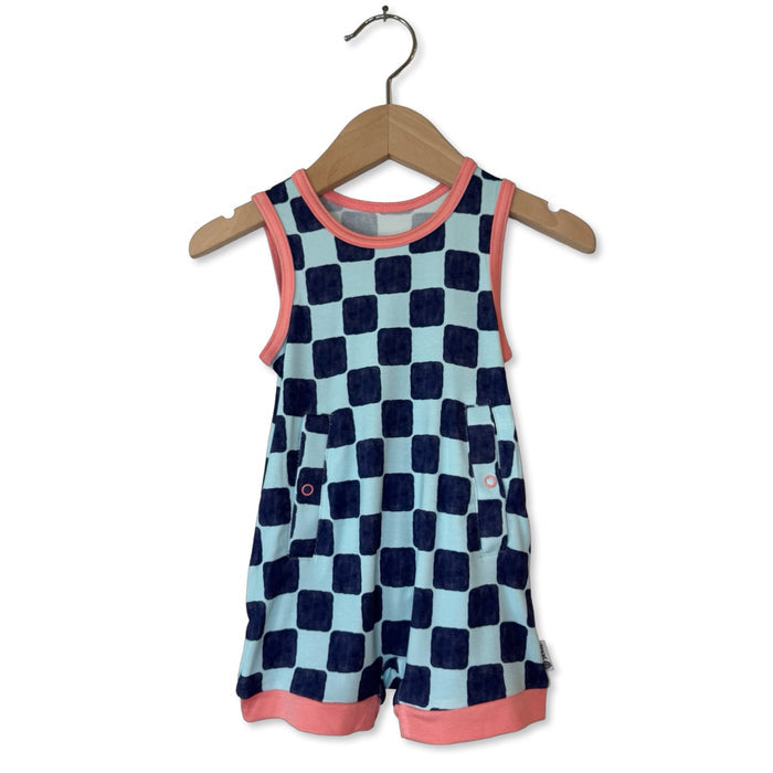 Block N' Pop Adaptive Tube Access Sleeveless Shorty Romper