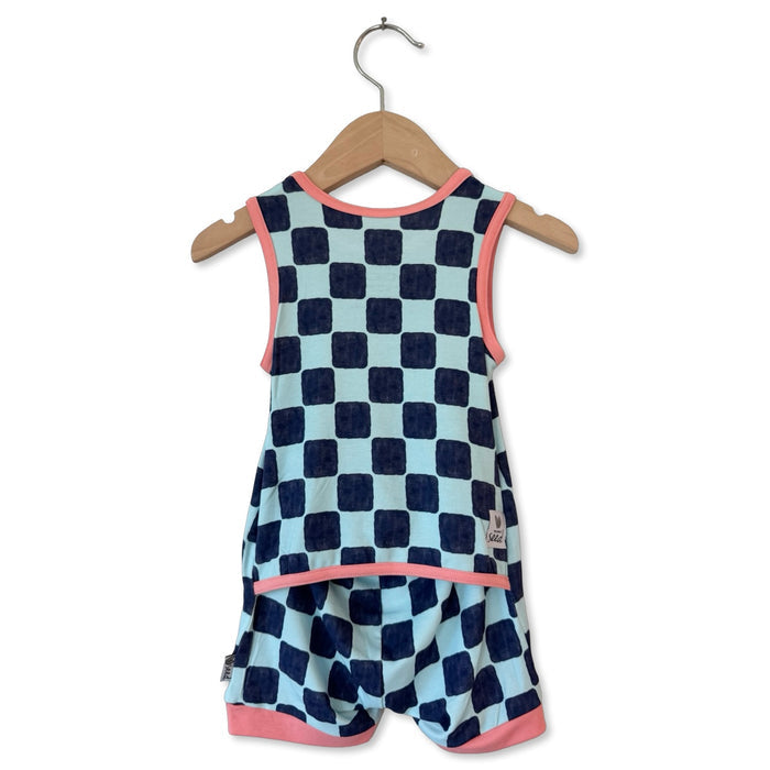 Block N' Pop Adaptive Tube Access Sleeveless Shorty Romper