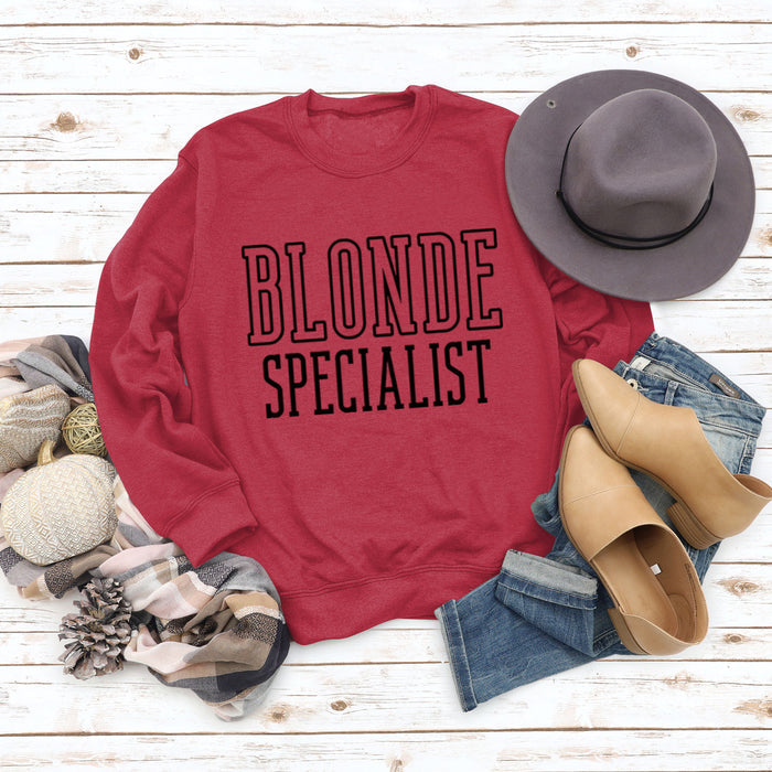 Red sweater (black font) / S