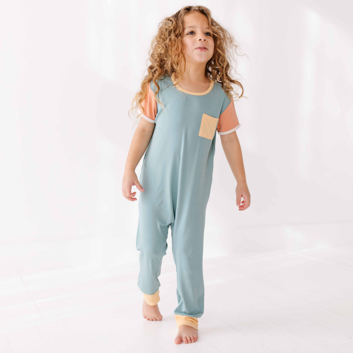 Blush and Breeze Short Long Romper Luxe Edition | Cotton Bamboo Blend
