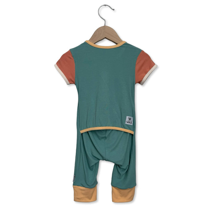 Blush and Breeze Short Long Romper Luxe Edition | Cotton Bamboo Blend