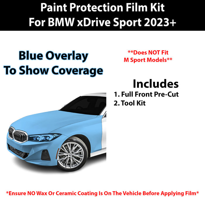 Fits BMW 330i & 330i xDrive Sport 2023+ Precut Premium Paint Protection Film Clear Bra PPF Decal Film Kit - Bogar Tech Designs