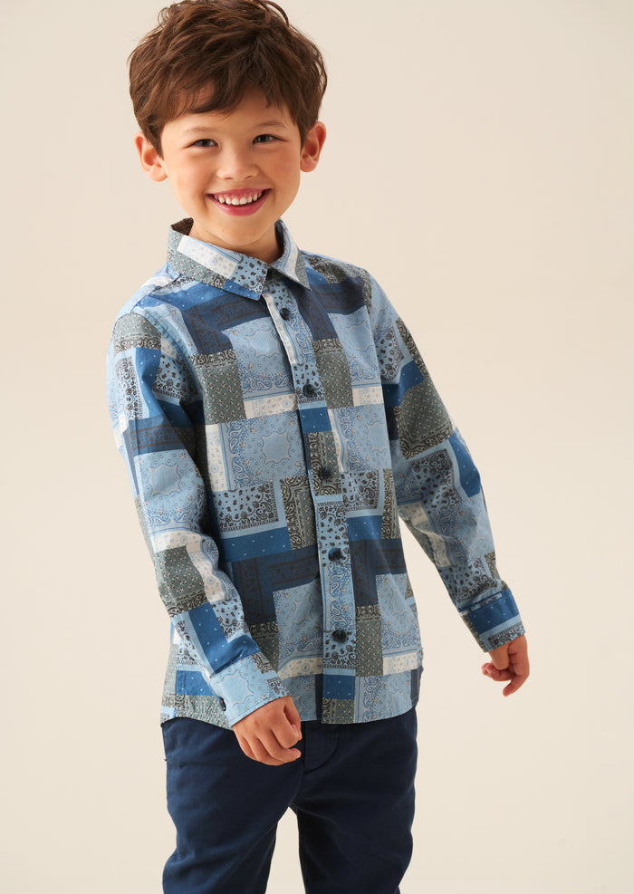 Bodhi Printed Chambray Shirt