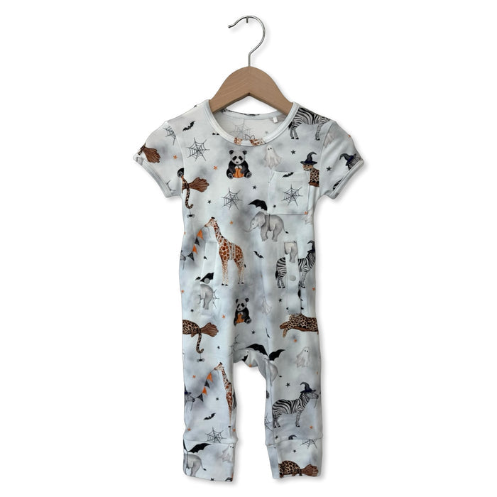 Boo At The Zoo Adaptive Tube Access Short Long Romper