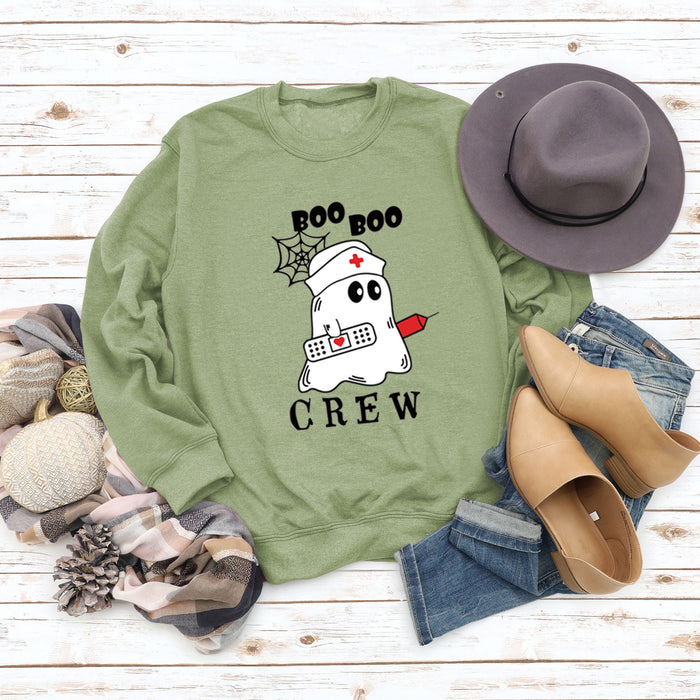 Olive green sweater (black word color picture) / S