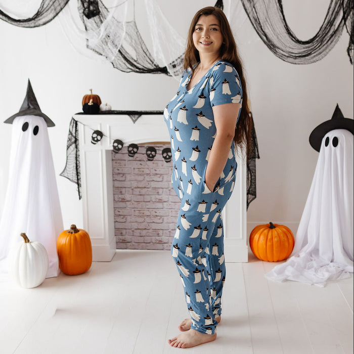 Boo Crew At Your Leisure Adult Short Long Romper Luxe Edition | Cotton Bamboo Blend