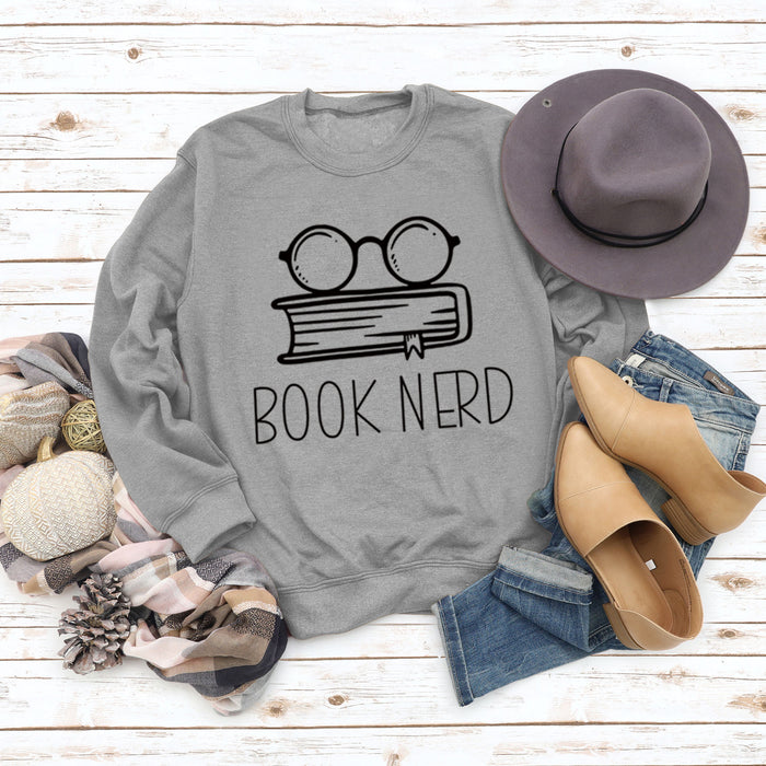 Grey sweater (black font) / S