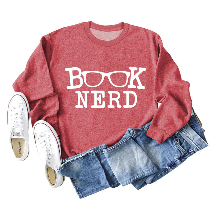 Red sweater (white font) / S