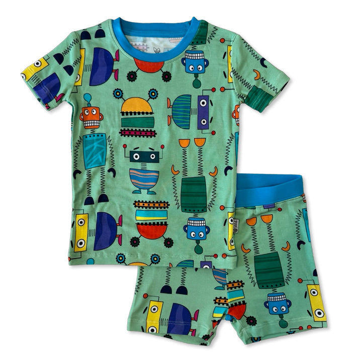 Bot Pop Two Piece Kid's Short Jammie Set (6-12/14)