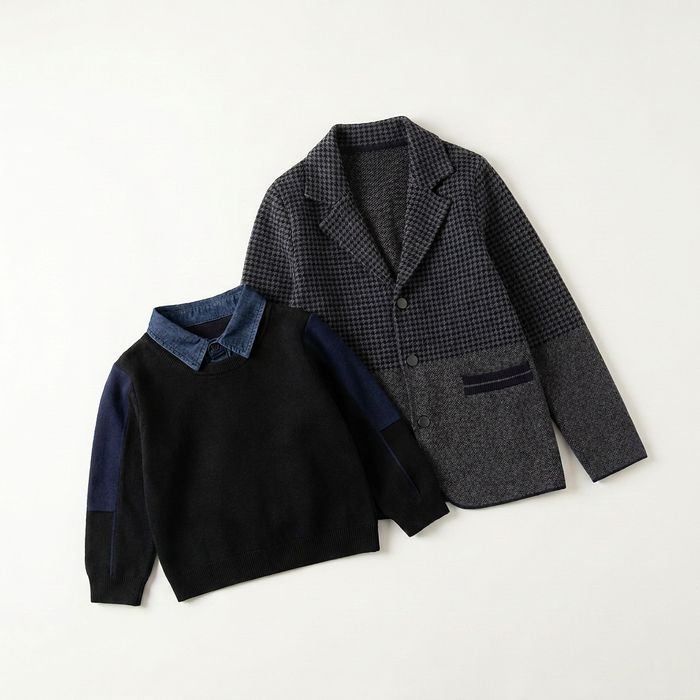 Boys Black Outfit Set with Blazer & Jeans | Canada