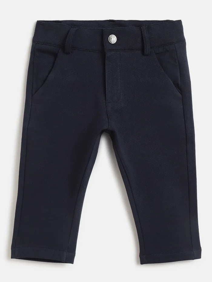 Boys Blue Cotton Trouser