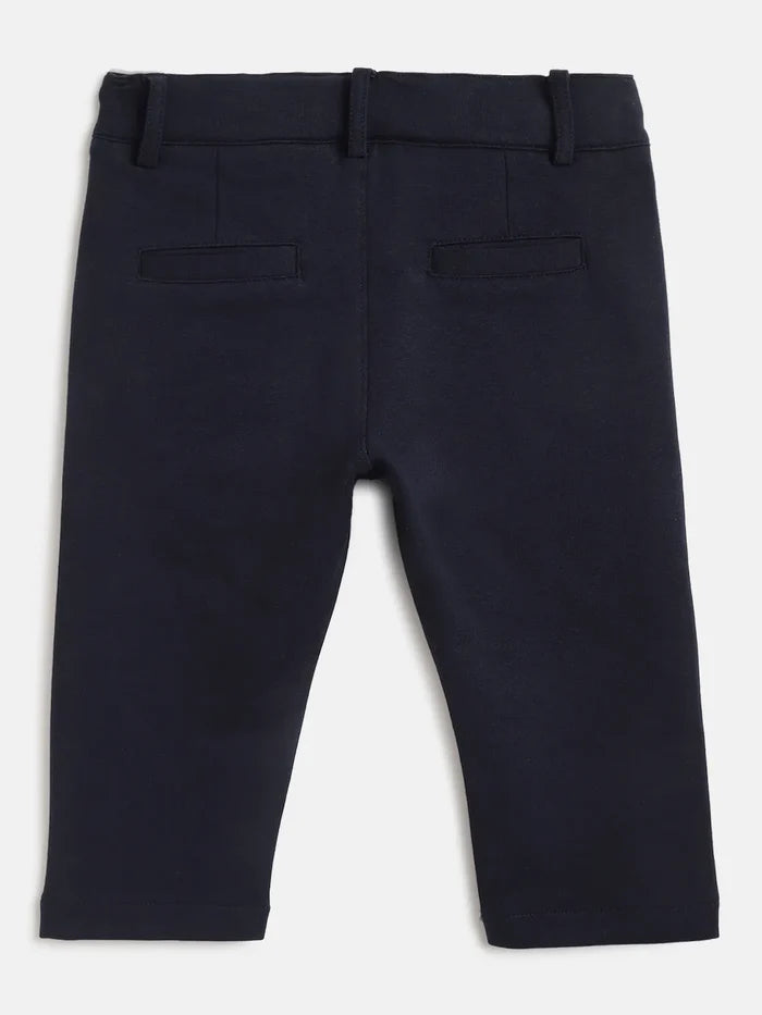Boys Blue Cotton Trouser